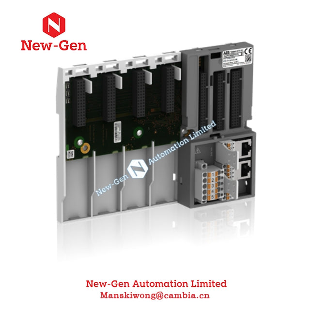 Base Terminal ABB TB5640-2ETH. Para AC500 V3. 4 Slots para Módulo de Comunicação. Em estoque